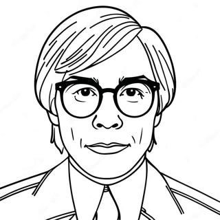 Andy Warhol Coloring Page 18705-15655