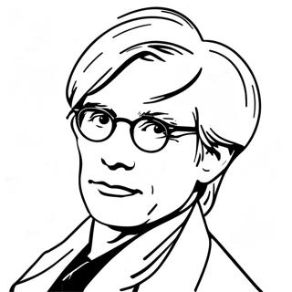 Andy Warhol Coloring Page 18705-15656