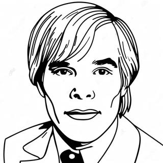 Colorful Andy Warhol Pop Art Coloring Page 18706-15657