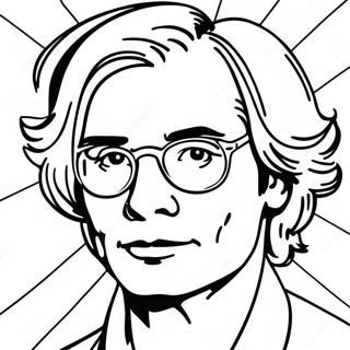 Colorful Andy Warhol Pop Art Coloring Page 18706-15658