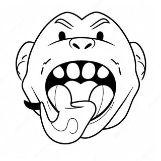 Big Mouth Cartoon Character Coloring Page 18715-15662