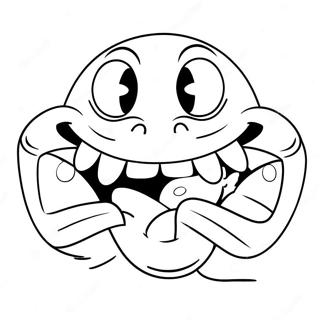 Big Mouth Cartoon Character Coloring Page 18715-15663