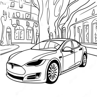 Tesla Model S In Motion Coloring Page 1872-1544