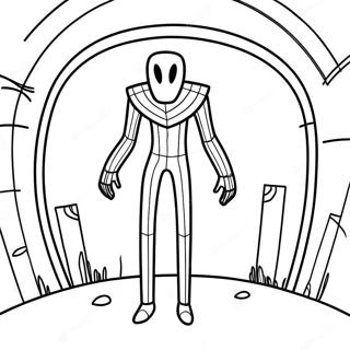 Enderman Coloring Page 18735-15680