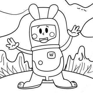 Wow Wow Wubbzy Coloring Page 18755-15695