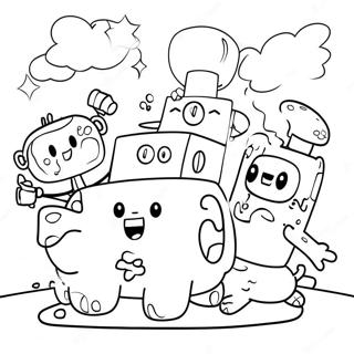 Wubbzy And Friends Adventure Coloring Page 18756-15699