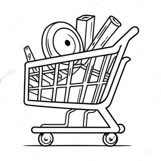 Target Shopping Cart Coloring Page 18786-15721