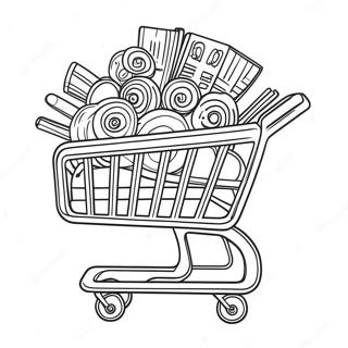 Target Shopping Cart Coloring Page 18786-15722