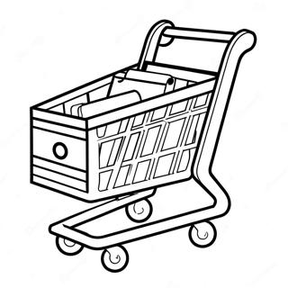 Target Shopping Cart Coloring Page 18786-15723