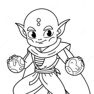 Piccolo With Dragon Balls Coloring Page 18796-15731