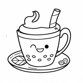 Tea Cup Coloring Page 18805-15734