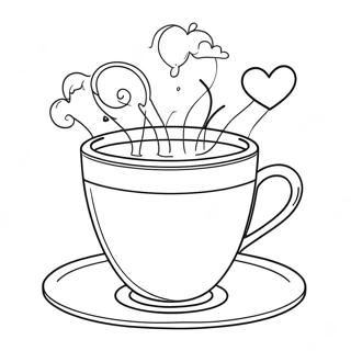 Tea Cup Coloring Page 18805-15735