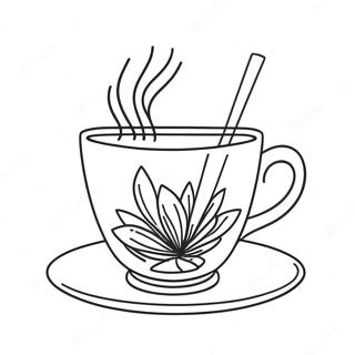 Tea Cup Coloring Page 18805-15736