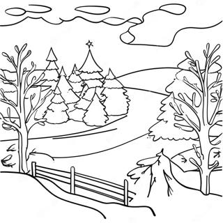 January Winter Wonderland Coloring Page 18816-15745