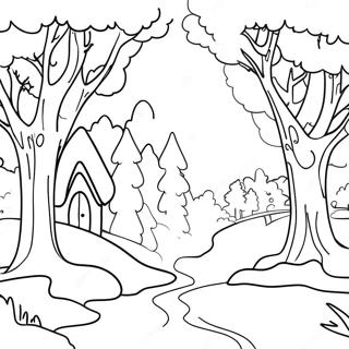 January Winter Wonderland Coloring Page 18816-15746