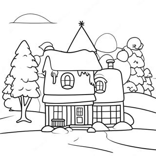 January Winter Wonderland Coloring Page 18816-15747