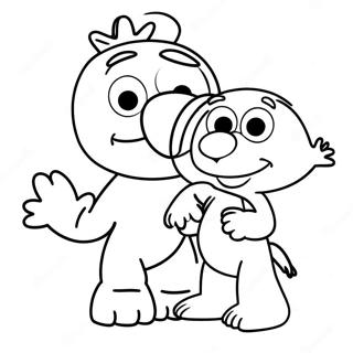 Elmo And Abby Coloring Page 18838-15760