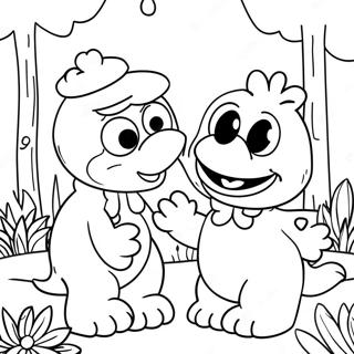 Elmo And Abby Coloring Pages