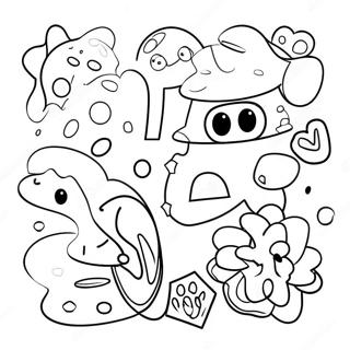 Colorful Groovy Shapes Coloring Page 18849-15770