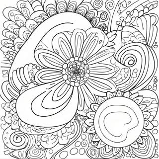 Colorful Groovy Shapes Coloring Page 18849-15771