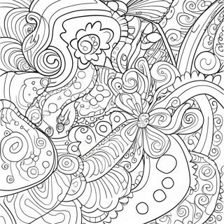 Colorful Groovy Shapes Coloring Page 18849-15772