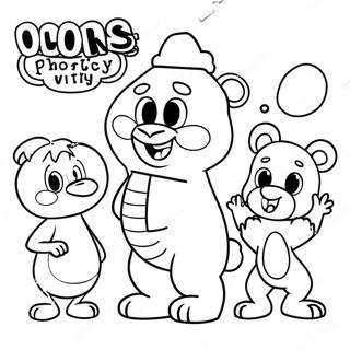 Word Party Characters Coloring Page 18869-15785