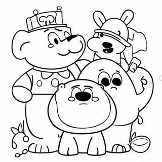 Word Party Characters Coloring Page 18869-15787