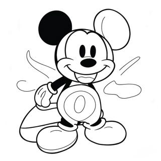 Adorable Mickey Mouse Coloring Page 18879-15793