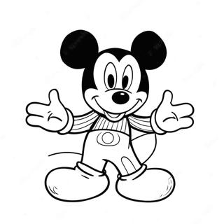 Adorable Mickey Mouse Coloring Page 18879-15794