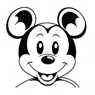 Adorable Mickey Mouse Coloring Page 18879-15795