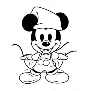 Adorable Mickey Mouse Coloring Page 18879-15796