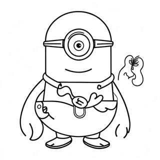 Halloween Minion Coloring Pages