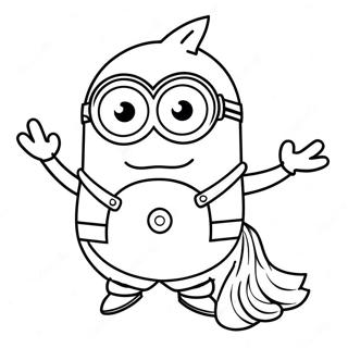 Halloween Minion Coloring Page 18888-15800