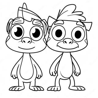 Phineas And Ferb Coloring Pages