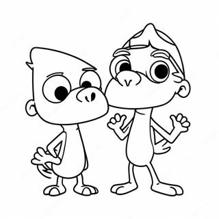 Phineas And Ferb Coloring Page 1891-1556