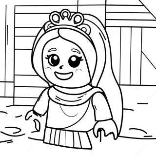 Lego Princess Coloring Page 18928-15830