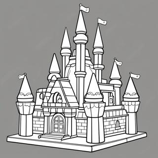 Sparkling Lego Princess Castle Coloring Page 18929-15833