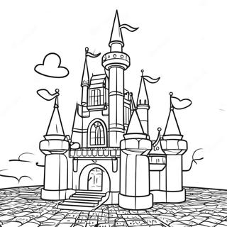 Sparkling Lego Princess Castle Coloring Page 18929-15834