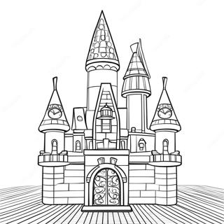 Sparkling Lego Princess Castle Coloring Page 18929-15836