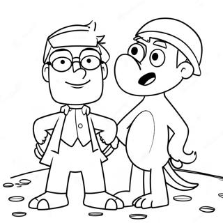 Phineas And Ferb Adventure Coloring Page 1892-1557