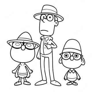 Phineas And Ferb Adventure Coloring Page 1892-1558