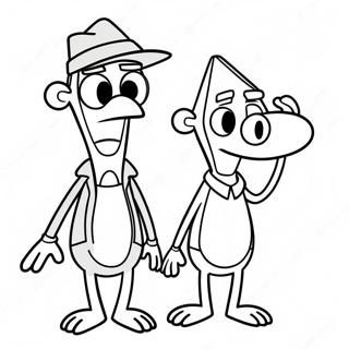 Phineas And Ferb Adventure Coloring Page 1892-1559