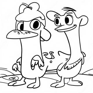 Phineas And Ferb Adventure Coloring Page 1892-1560