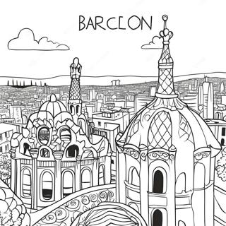 Barcelona Coloring Pages