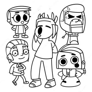 Total Drama Coloring Pages