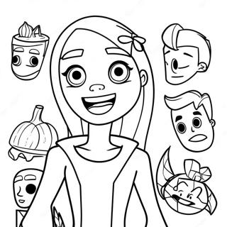 Total Drama Coloring Page 19018-15902