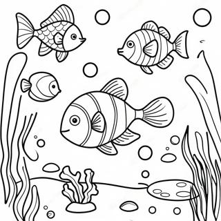 Colorful Underwater Scene Coloring Page 1902-1566