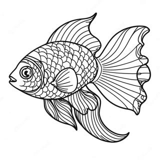 Beta Fish Coloring Page 19048-15926