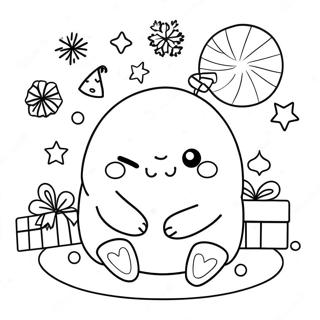 Squishmallow Christmas Coloring Page 19058-15934