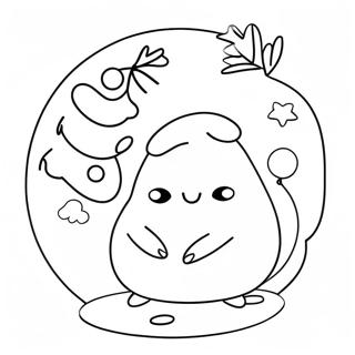 Squishmallow Christmas Coloring Page 19058-15935